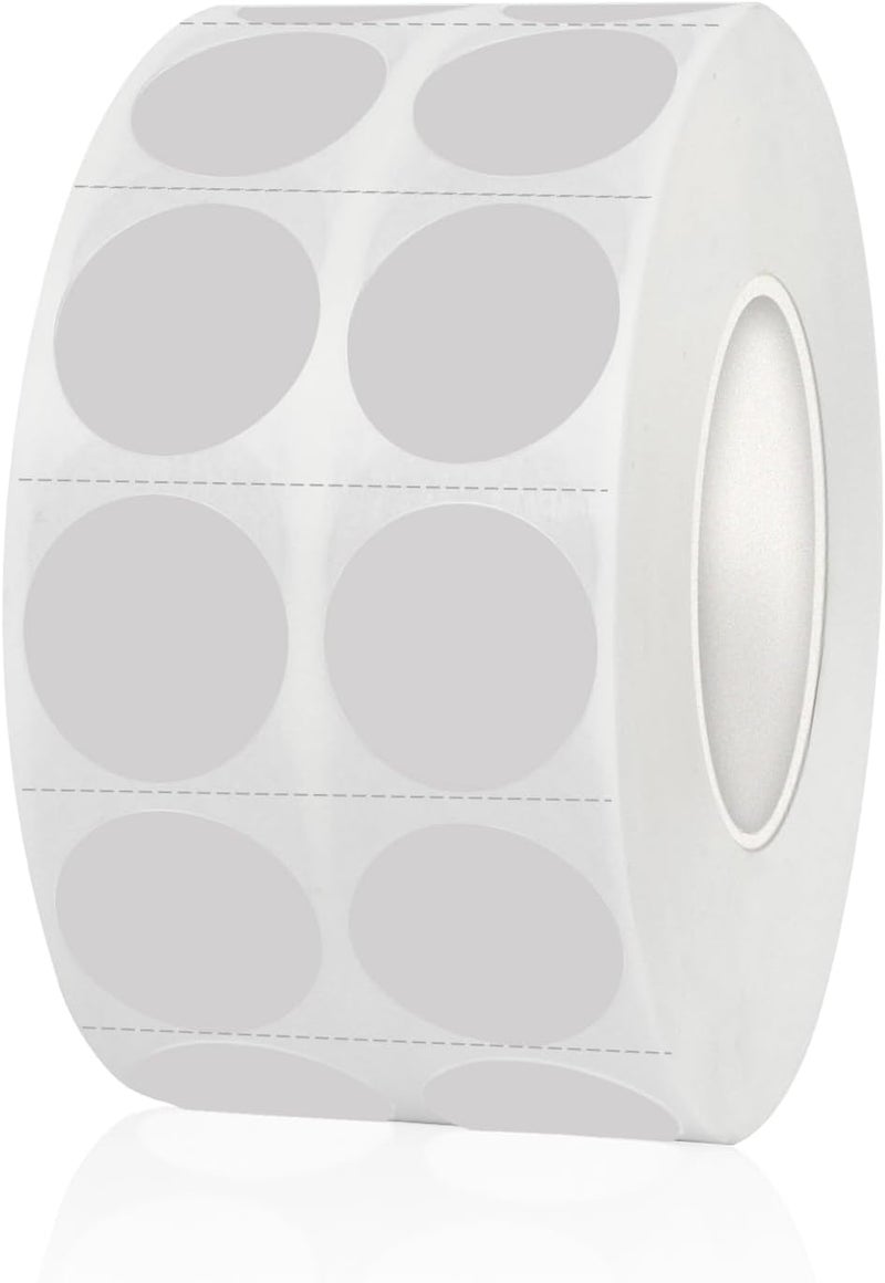 Yeachlaing 2000 Pieces 0.5 Inch Clear Transparent Round Waterproof Sticker,Circle Dot Stickers Used for Classroom Office and More,with Perforation Line - Image 1